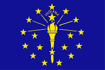 Outdoor -Indiana Flag - Nylon-3x5