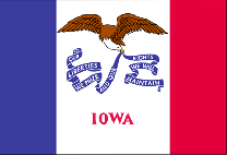 Outdoor -Iowa Flag - Nylon-2x3